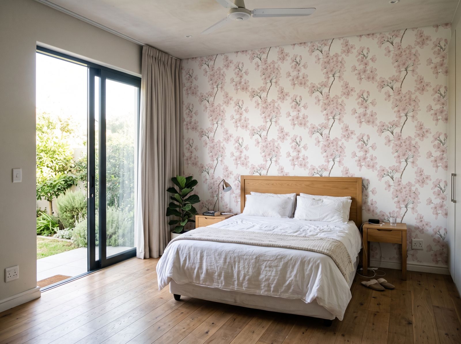 Lydia Wallpaper 1 Wallpaper and Wall Murals South Africa Lydia Wallpaper shown in a bedroom