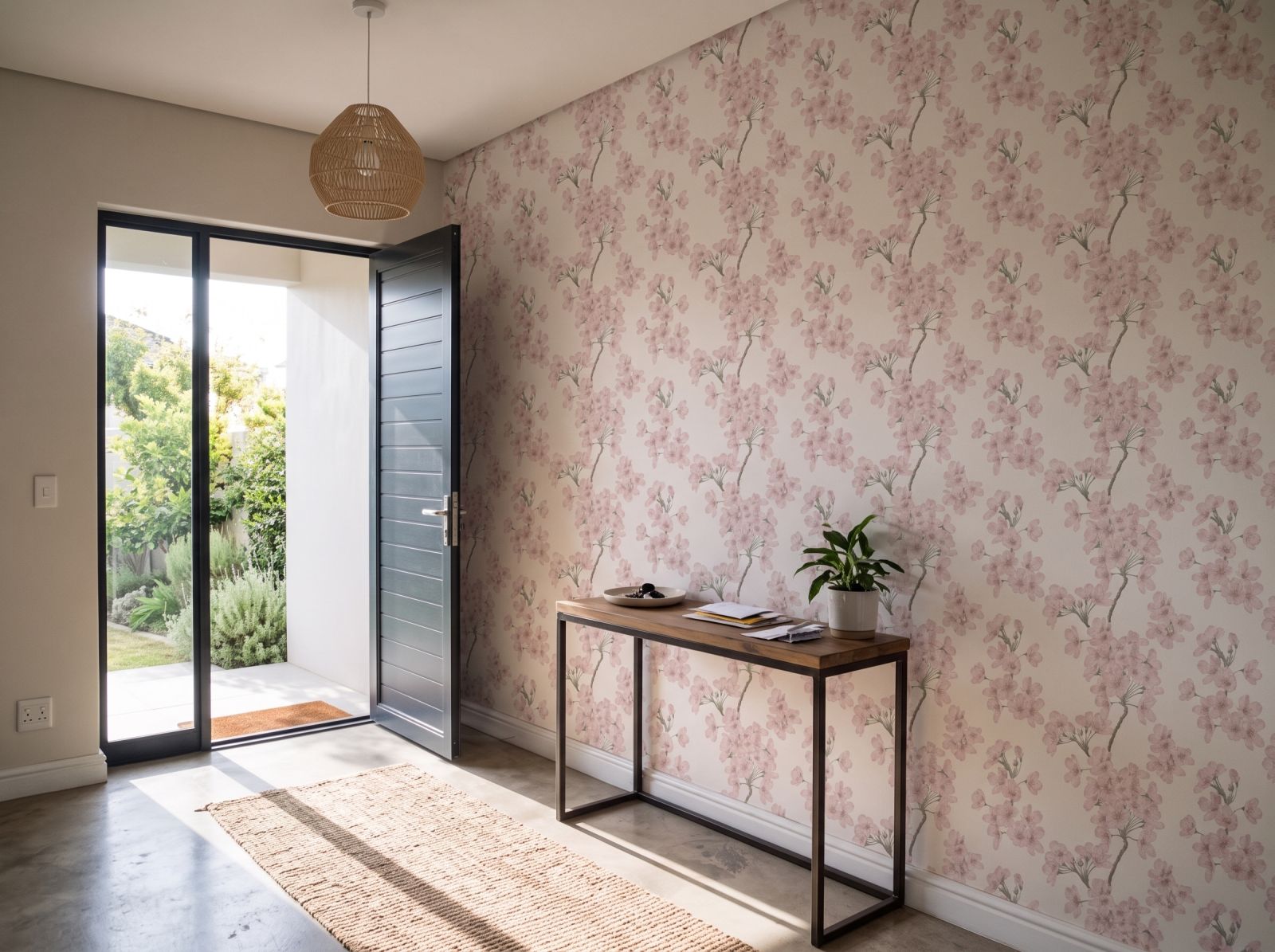 Lydia Wallpaper 3 Wallpaper and Wall Murals South Africa Lydia Wallpaper shown in a hallway