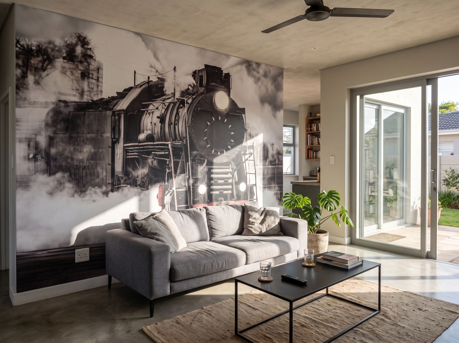 Mural Locomoto 1 Wallpaper and Wall Murals South Africa Mural Locomoto shown in a living room