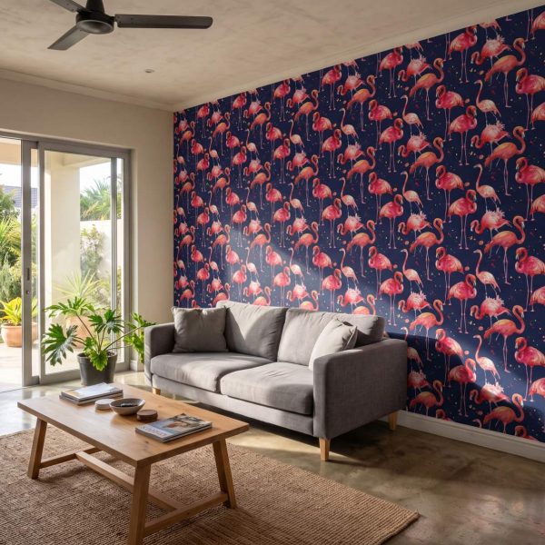 Neon Flamingo Wallpaper