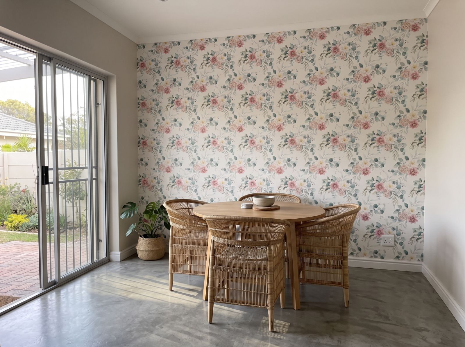 Serendipity Light Wallpaper 3 Wallpaper and Wall Murals South Africa Serendipity Light Wallpaper shown in a dining room