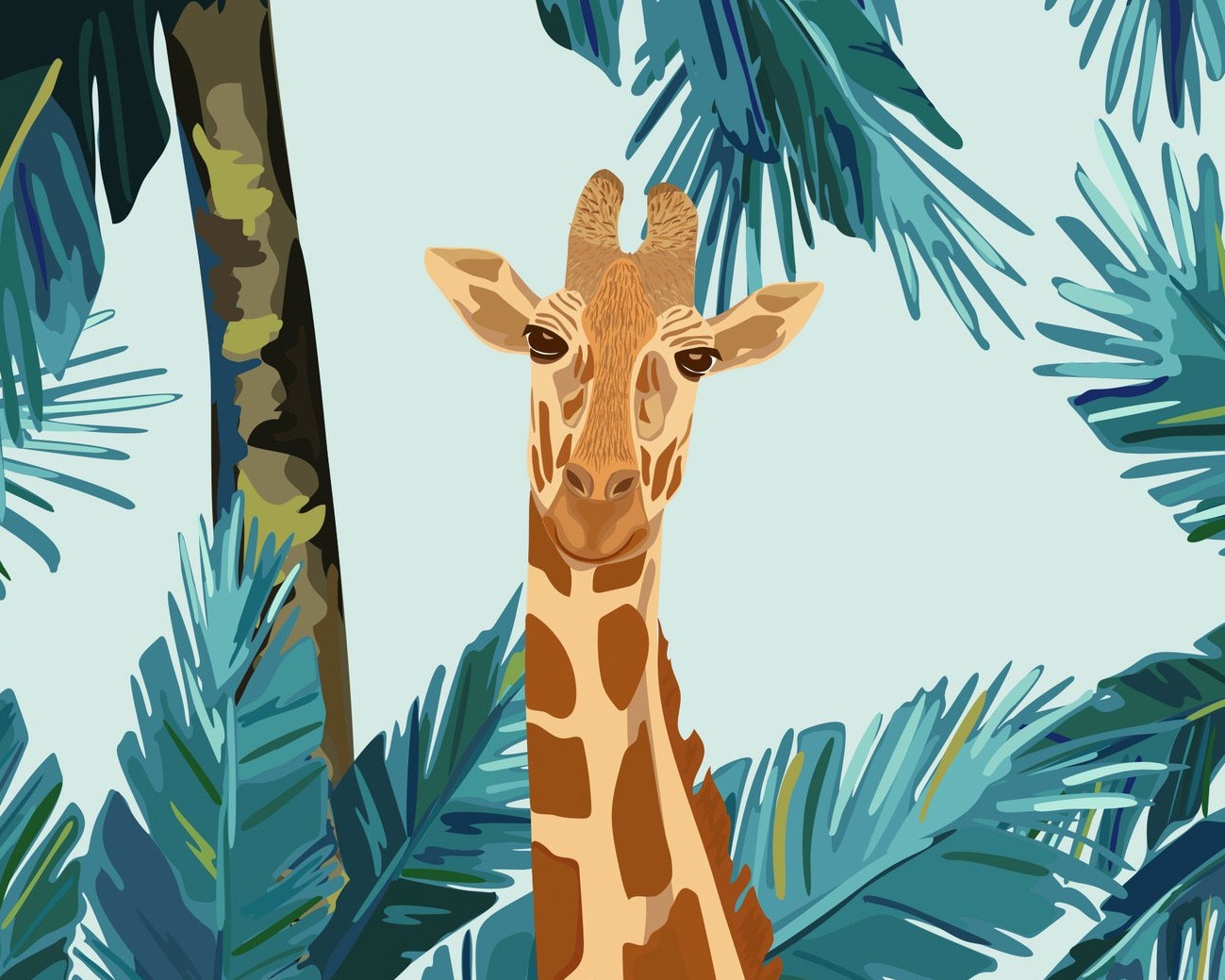 Long Necks Wallpaper 4 Wallpaper and Wall Murals South Africa Long Necks Wallpaper close-up showing texture and colour