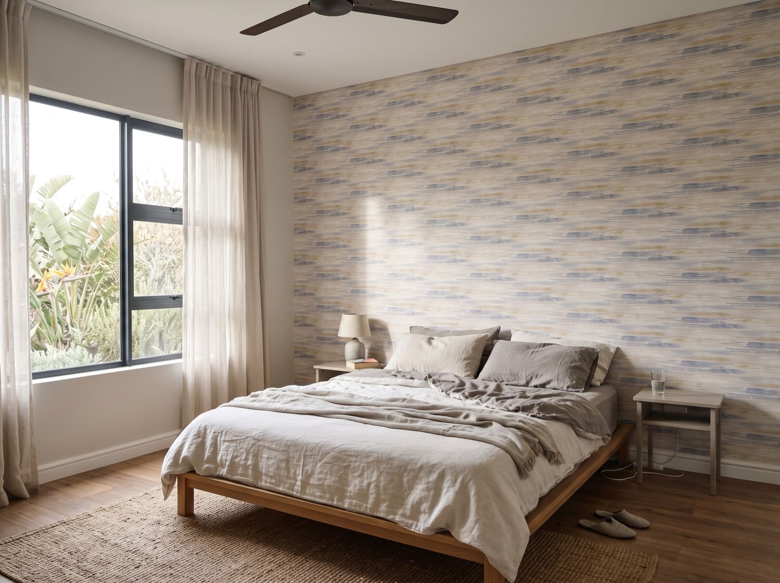 Didas Wallpaper 1 Wallpaper and Wall Murals South Africa Didas Wallpaper shown in a bedroom