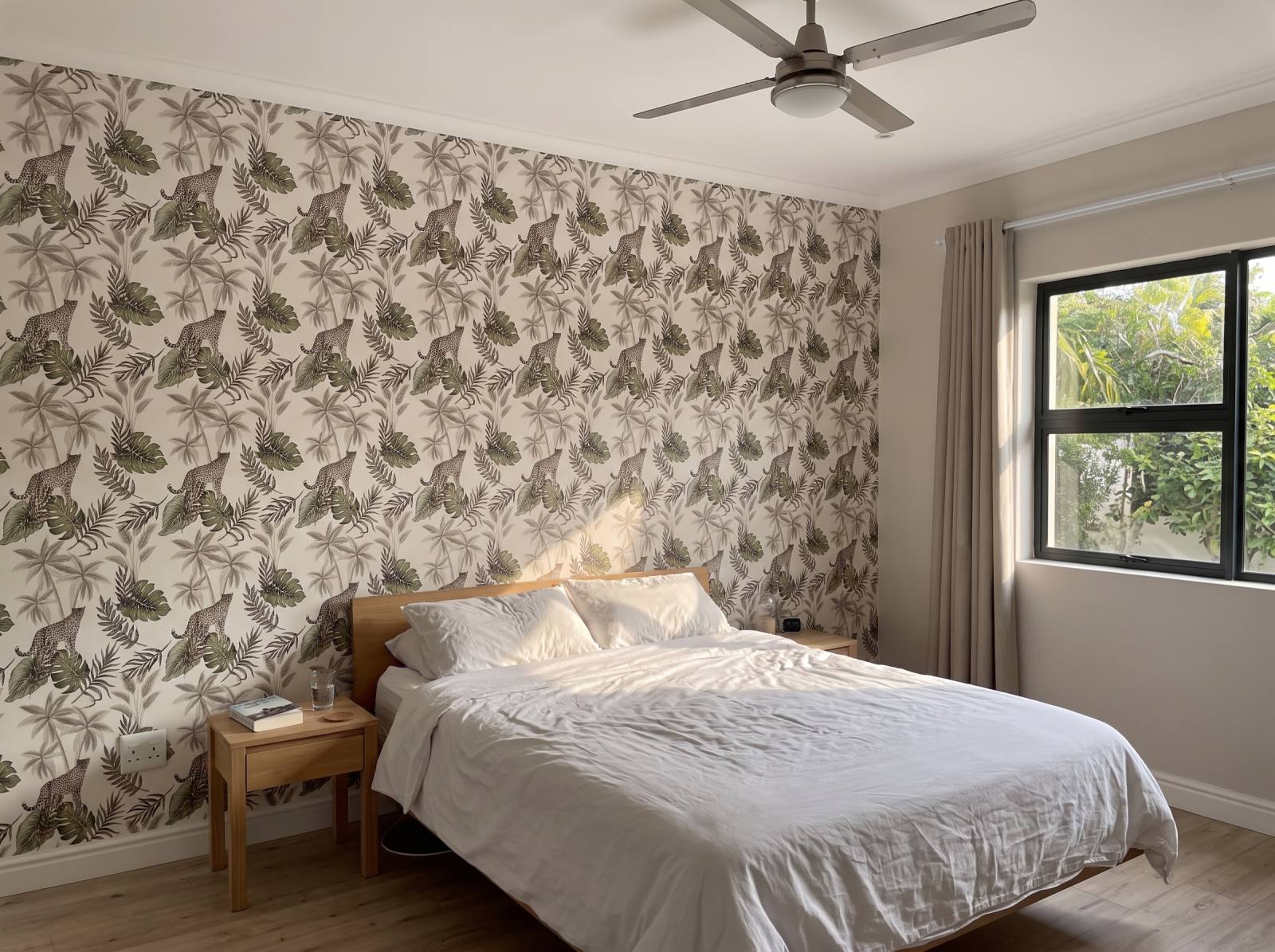 Spotted Lone Wallpaper 3 Wallpaper and Wall Murals South Africa Spotted Lone Wallpaper shown in a bedroom