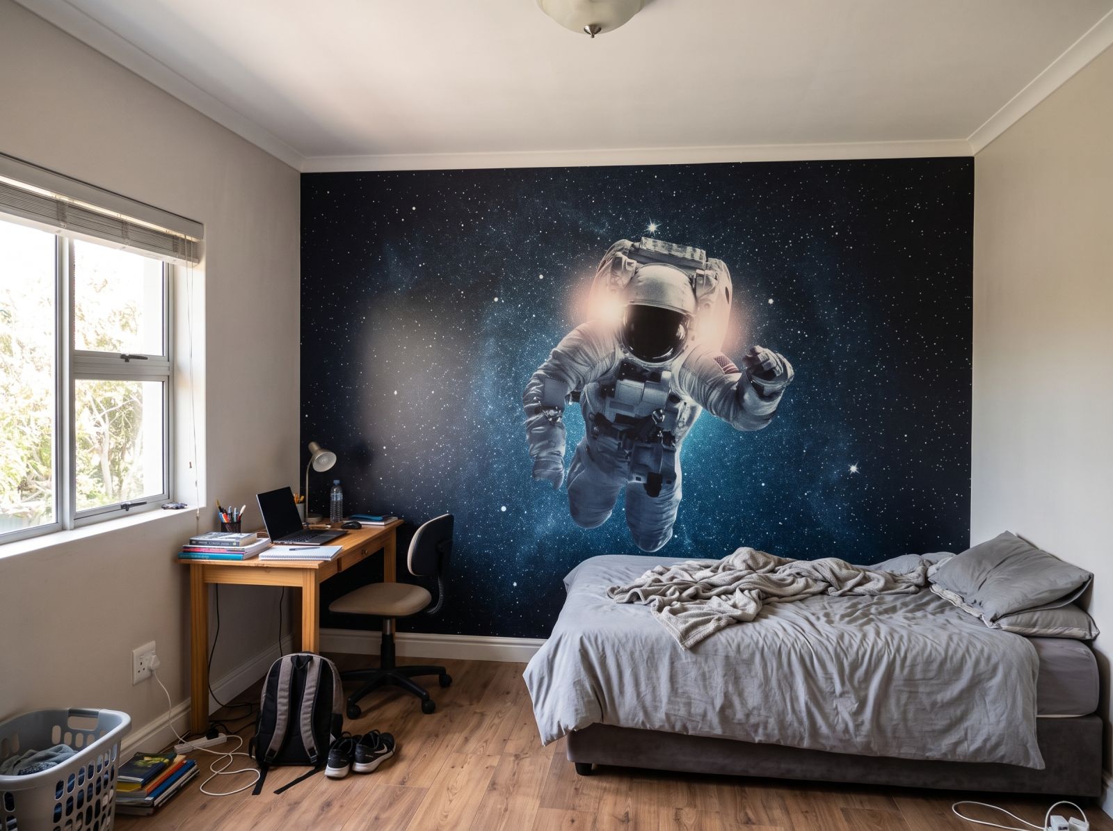 Mural Spaceman 1 Wallpaper and Wall Murals South Africa Mural Spaceman shown in a bedroom