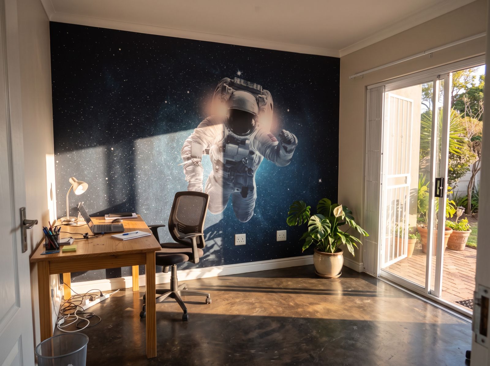 Mural Spaceman 3 Wallpaper and Wall Murals South Africa Mural Spaceman shown in a home office