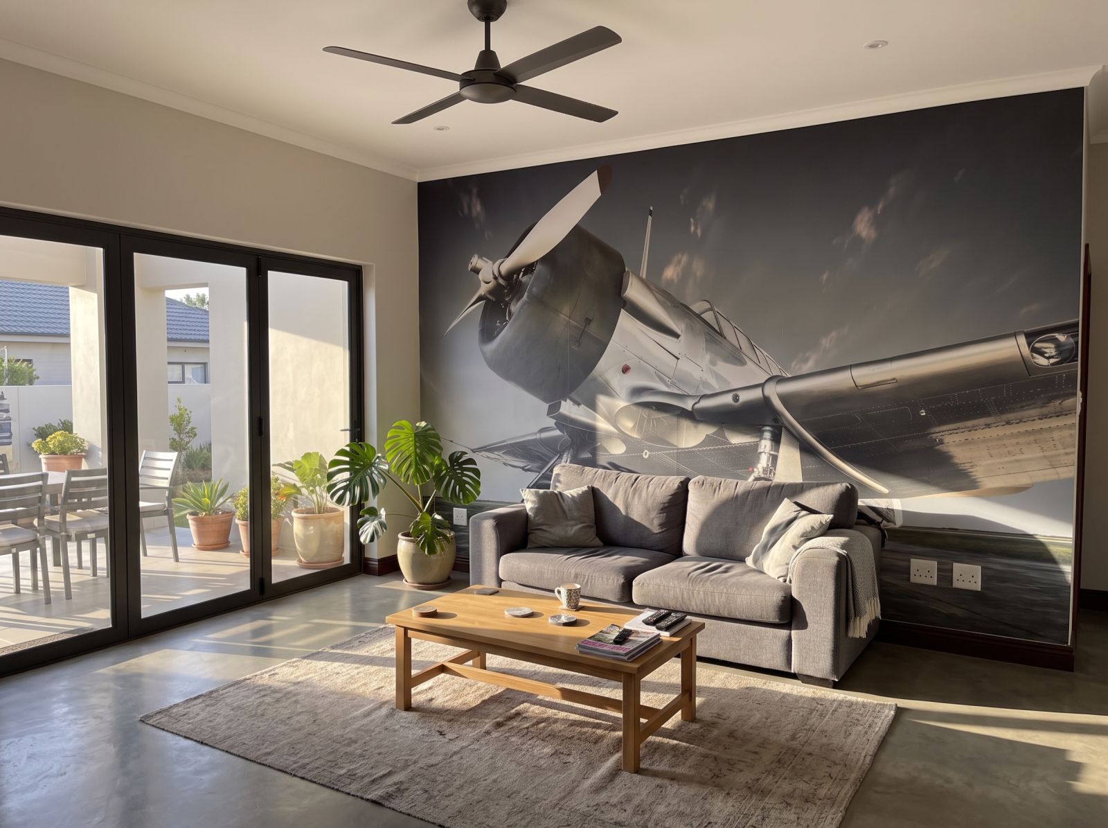 Mural D?argento 3 Wallpaper and Wall Murals South Africa Mural D?argento shown in a living room