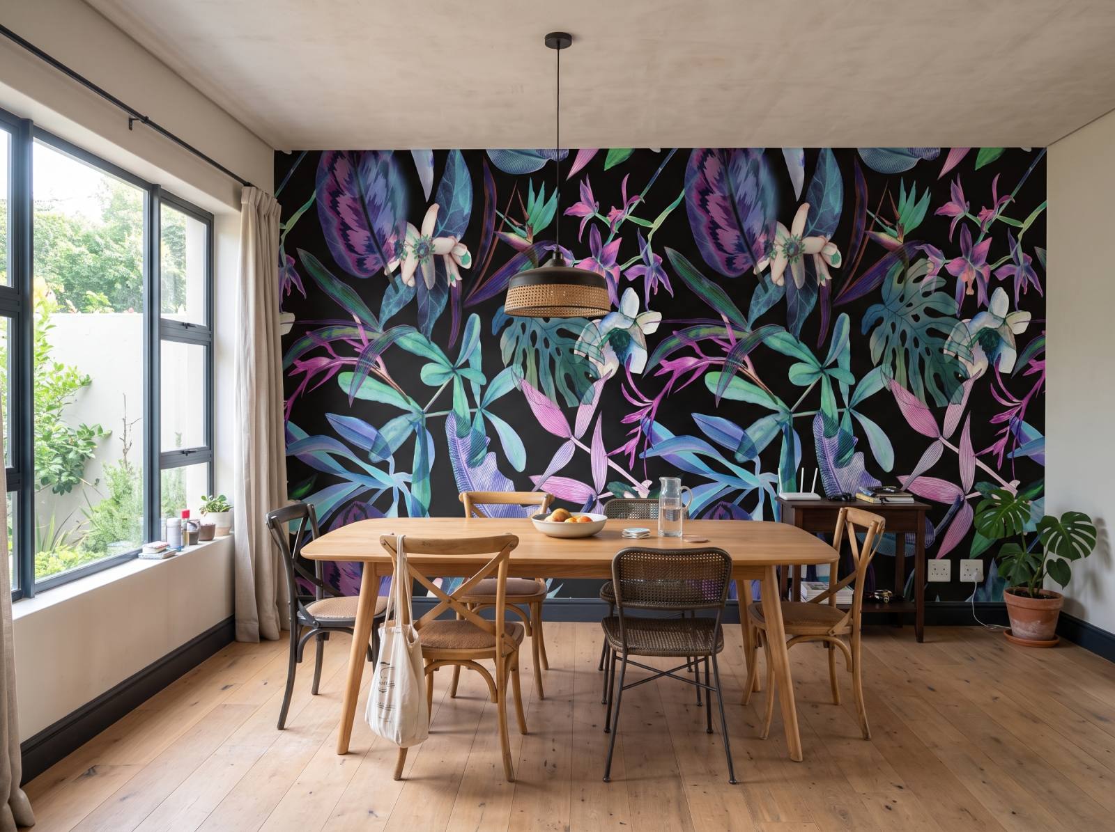 Mural UV Mauve 3 Wallpaper and Wall Murals South Africa Mural UV Mauve shown in a dining room