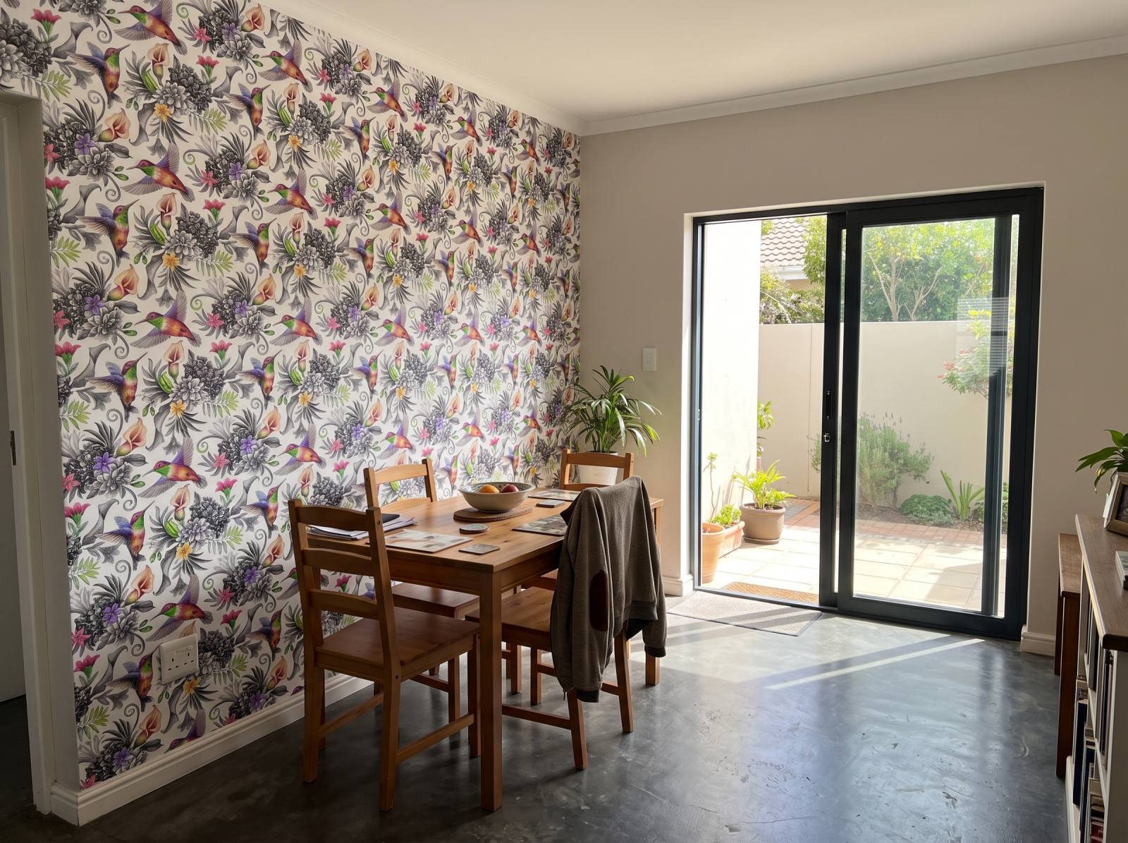 High-Chroma Flights Wallpaper 1 Wallpaper and Wall Murals South Africa High-Chroma Flights Wallpaper shown in a dining room