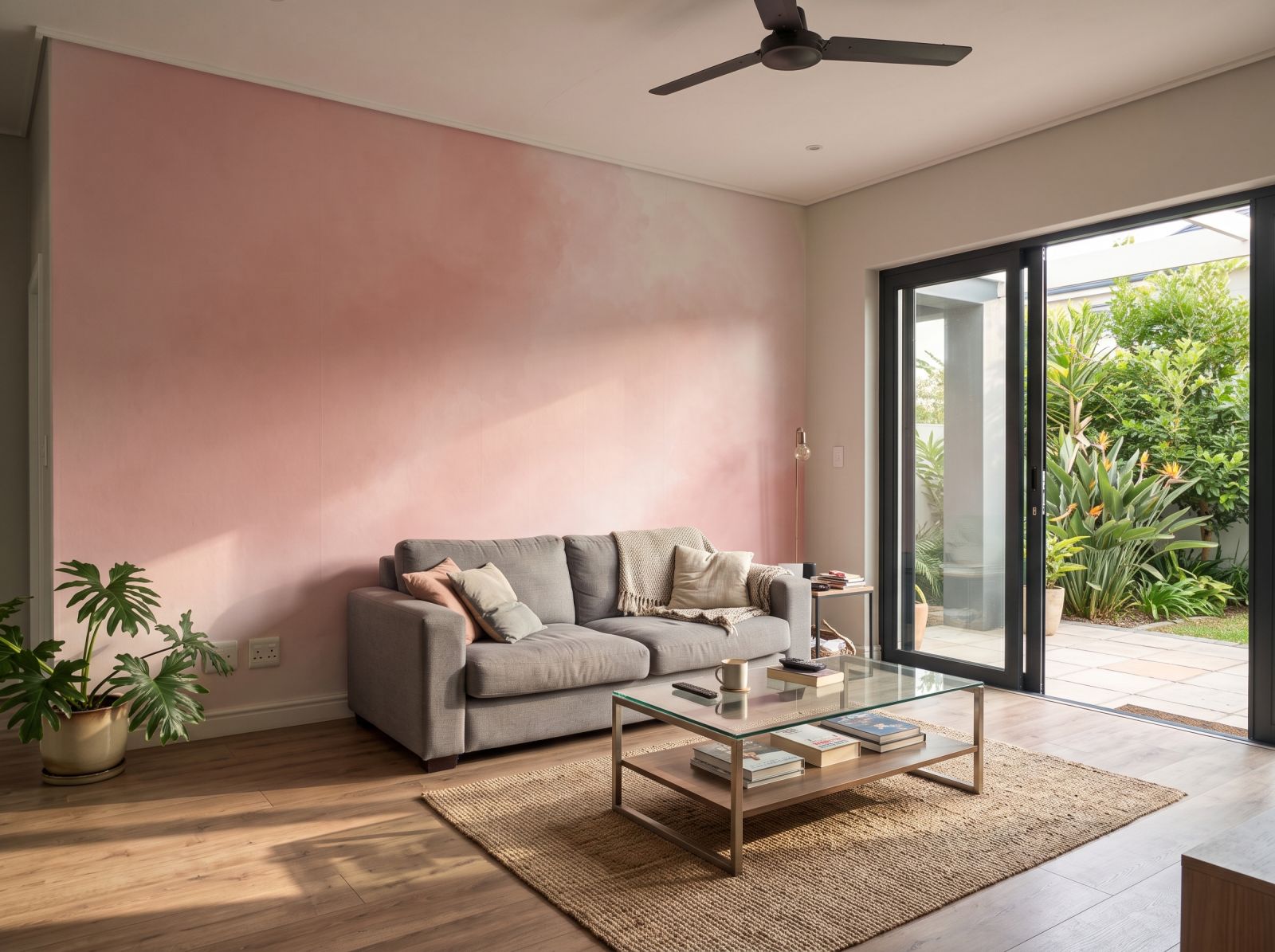 Mural Dusk Ombre 3 Wallpaper and Wall Murals South Africa Mural Dusk Ombre shown in a living room