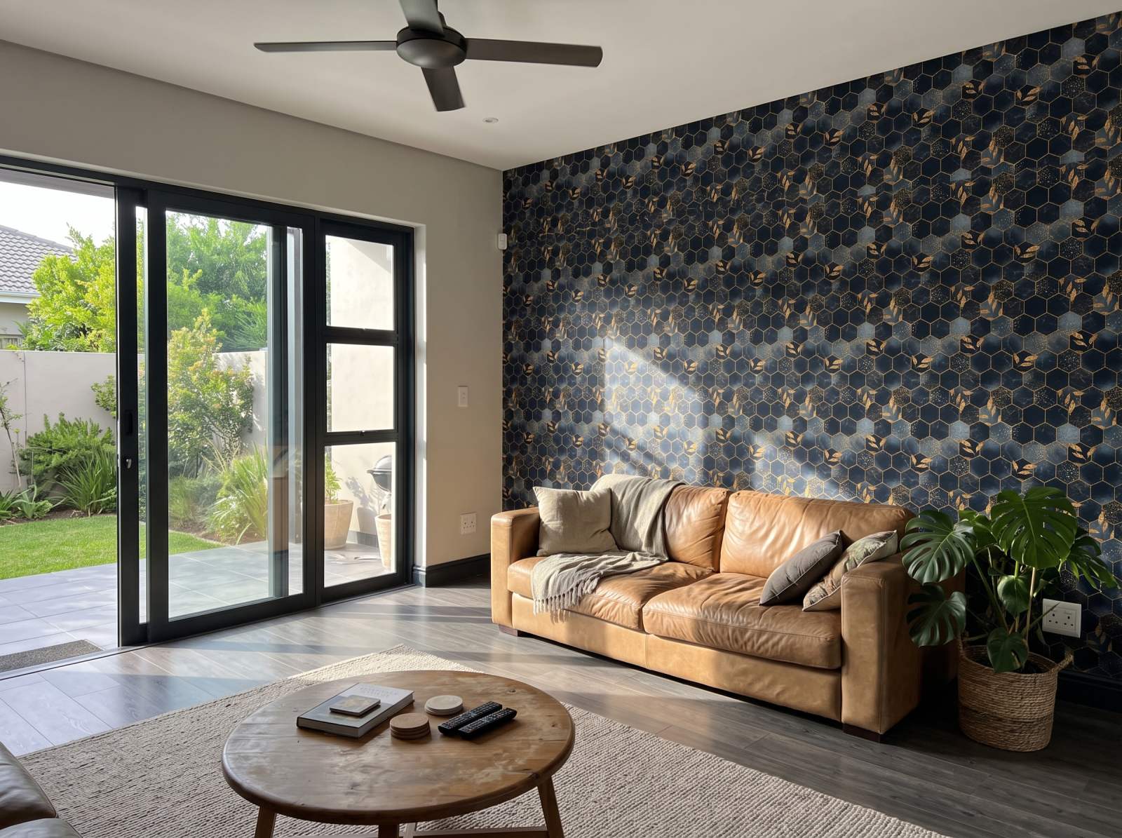 Aelia Designer Marble Wallpaper 1 Wallpaper and Wall Murals South Africa Aelia Designer Marble Wallpaper shown in a living room