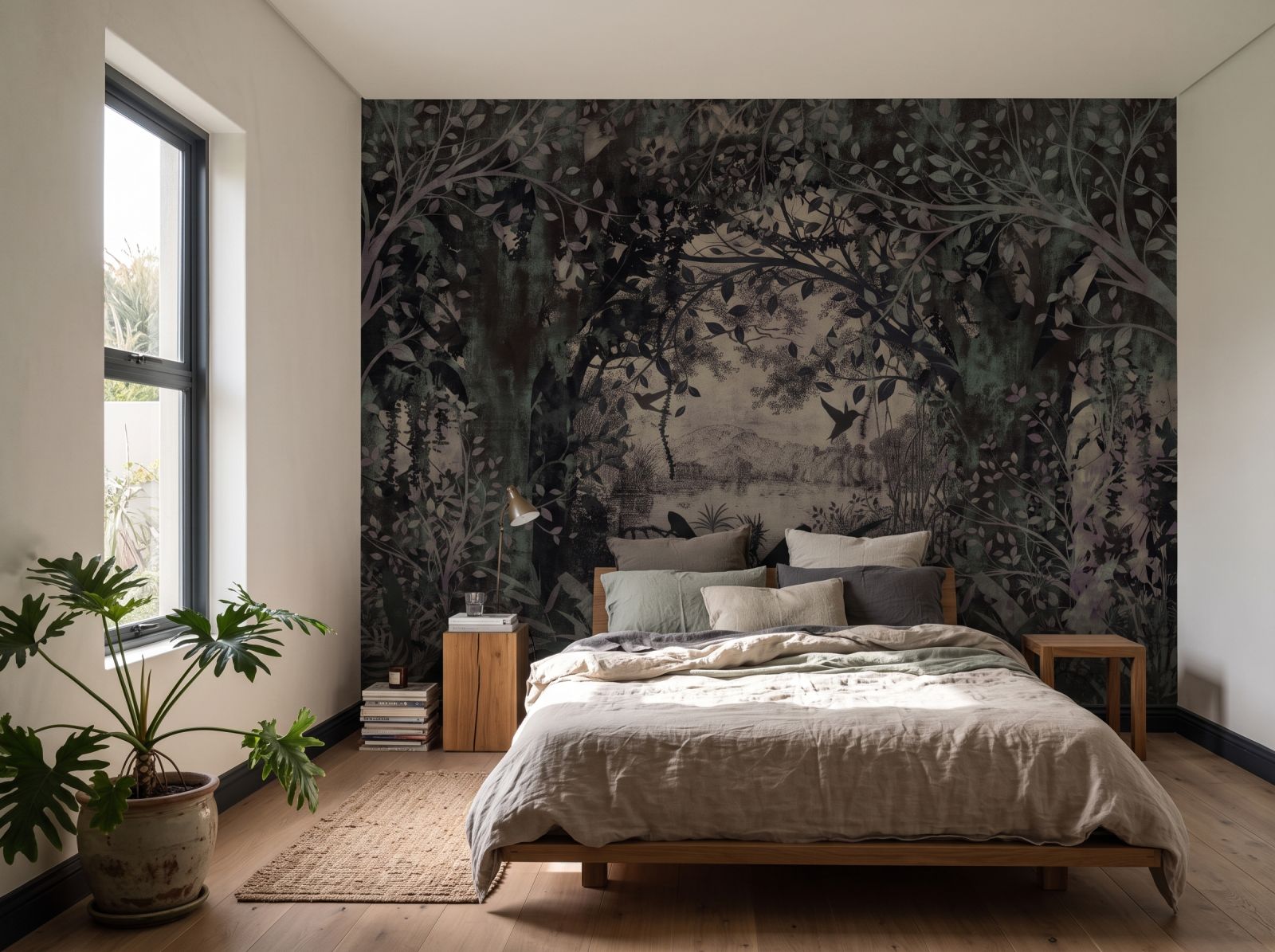 Mural Secret Garden 3 Wallpaper and Wall Murals South Africa Mural Secret Garden shown in a bedroom