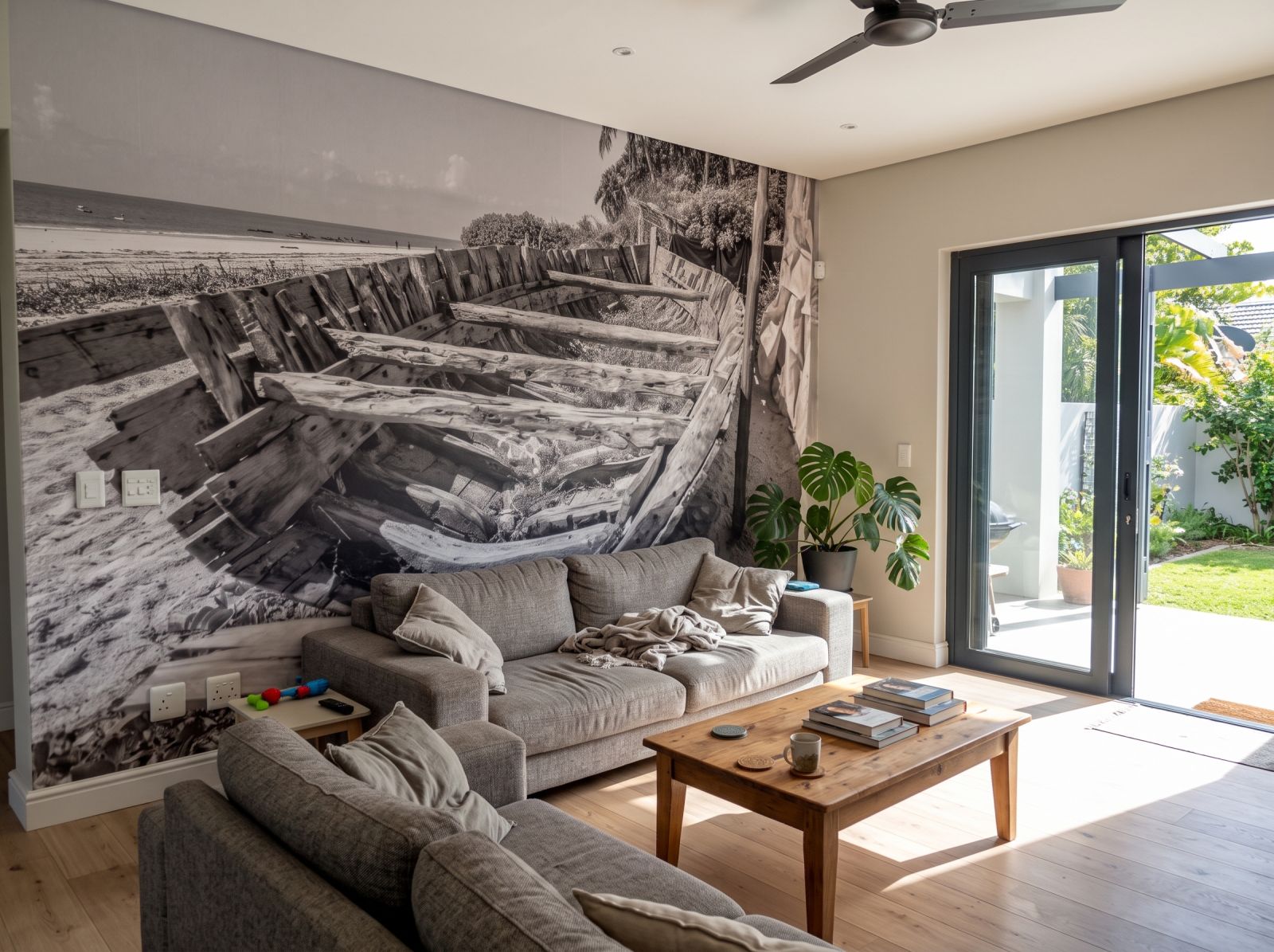 Mural Travel in time 1 Wallpaper and Wall Murals South Africa Mural Travel in time shown in a living room