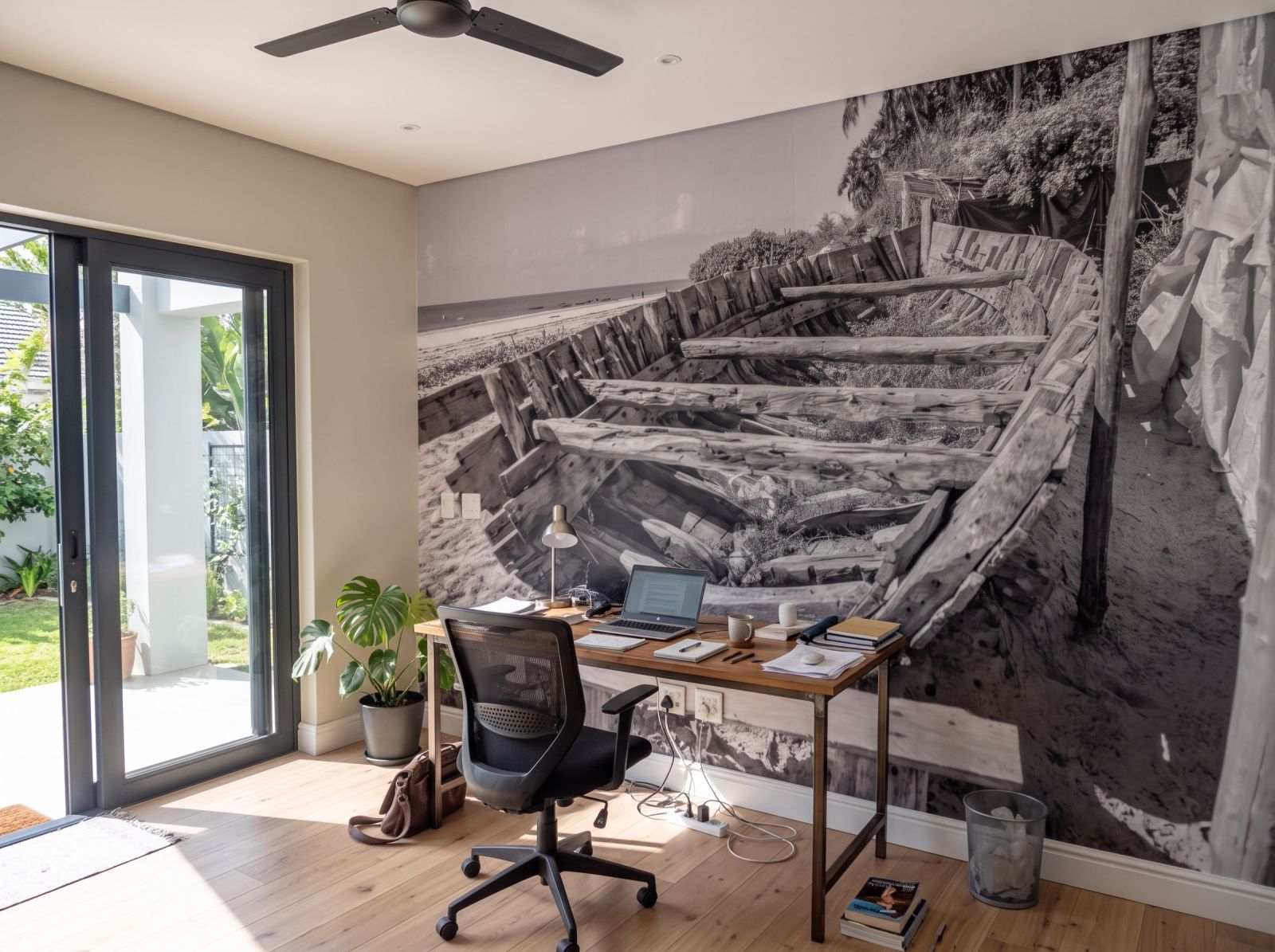 Mural Travel in time 3 Wallpaper and Wall Murals South Africa Mural Travel in time shown in a bedroom