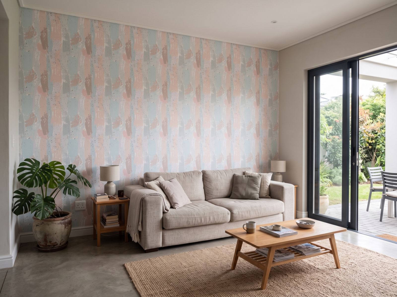 Sace Wallpaper 3 Wallpaper and Wall Murals South Africa Sace Wallpaper shown in a living room