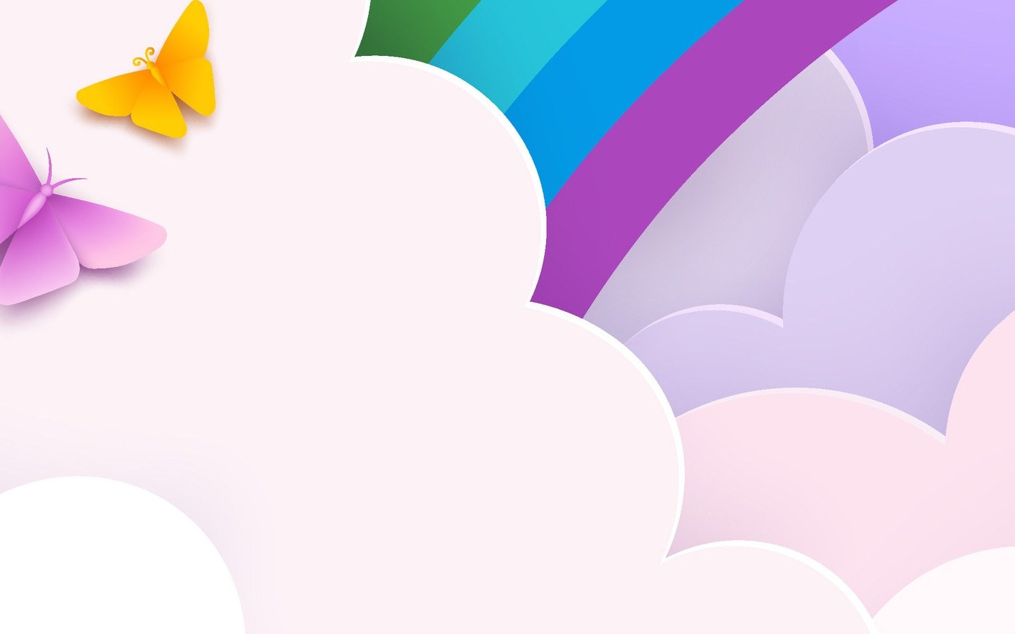 Mural Rainbow Clouds 4 Wallpaper and Wall Murals South Africa Mural Rainbow Clouds close-up showing texture and colour