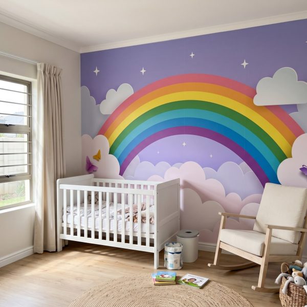 Mural Rainbow Clouds