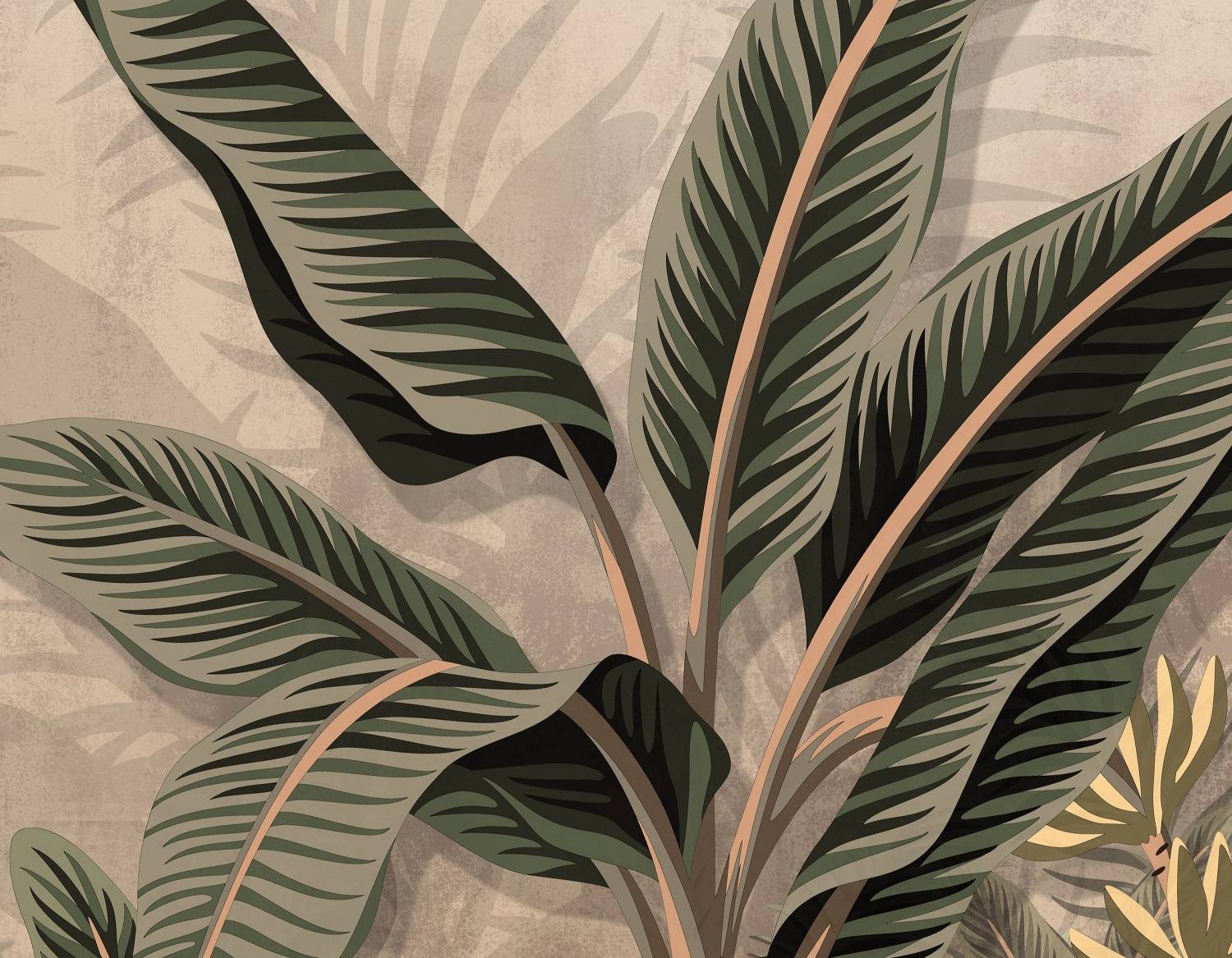 Mural Banana Palm 4 Wallpaper and Wall Murals South Africa Mural Banana Palm close-up showing texture and colour