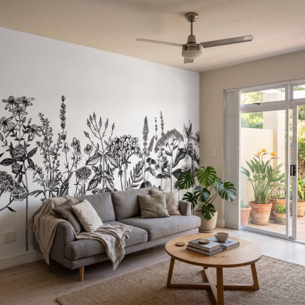 Mural Botanical Line