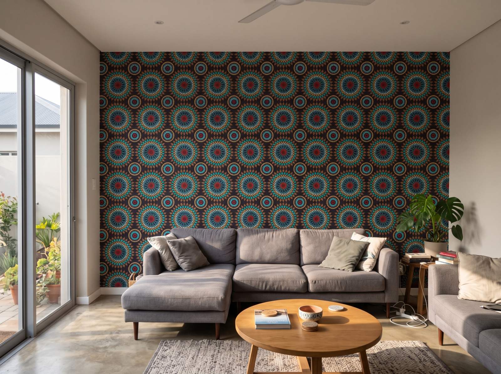 Mombela Wallpaper 1 Wallpaper and Wall Murals South Africa Mombela Wallpaper shown in a living room