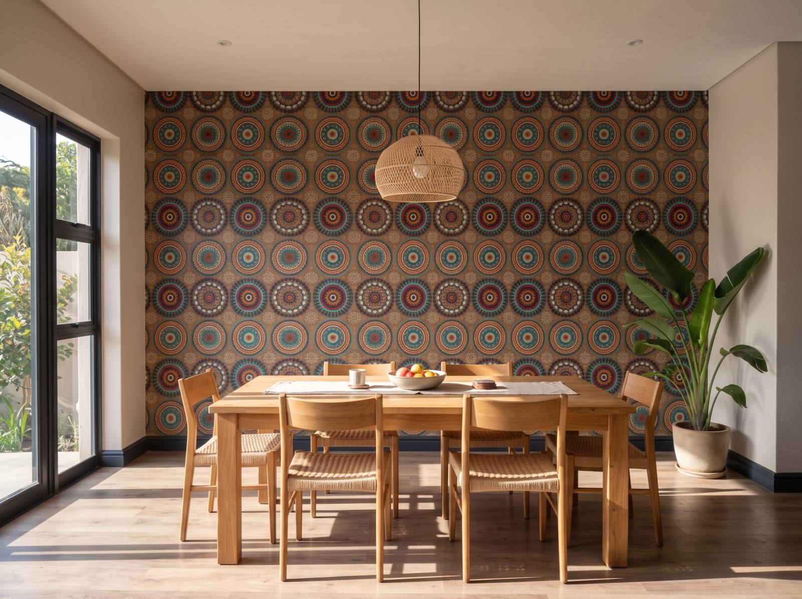 Cairo Wallpaper 3 Wallpaper and Wall Murals South Africa Cairo Wallpaper shown in a dining room