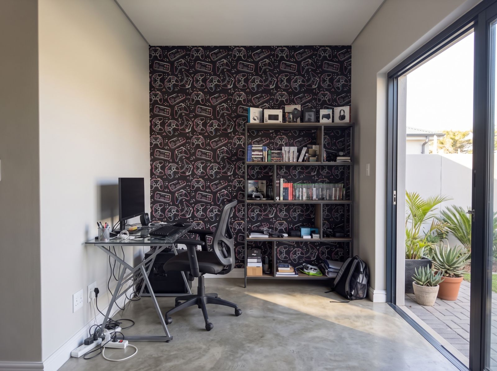 Gamer Girl Wallpaper 3 Wallpaper and Wall Murals South Africa Gamer Girl Wallpaper shown in a home office