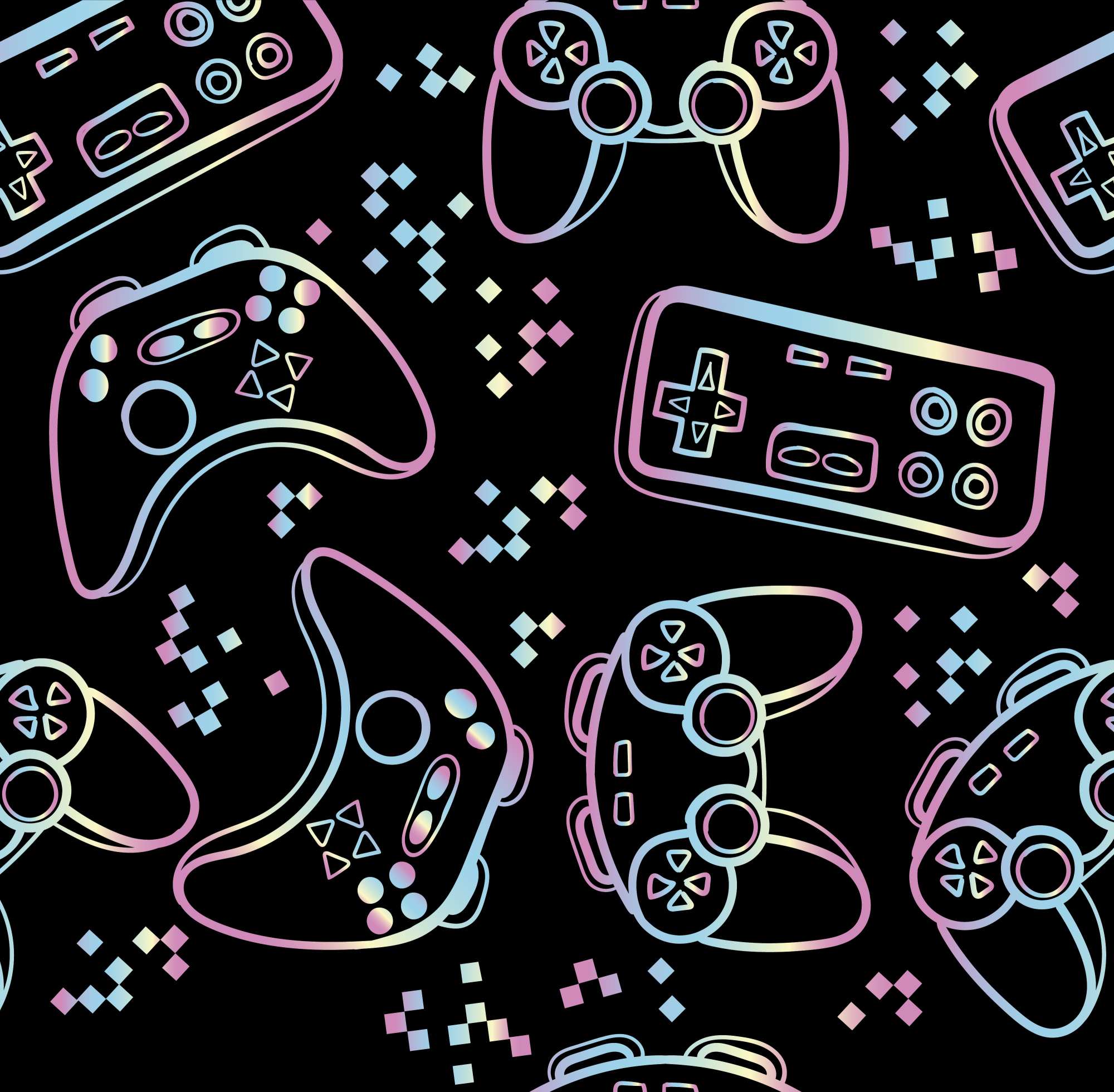 Gamer Girl Wallpaper 2 Wallpaper and Wall Murals South Africa Gamer Girl Wallpaper, game controllers in pink, blue and black wallpaper - WallpaperOnline