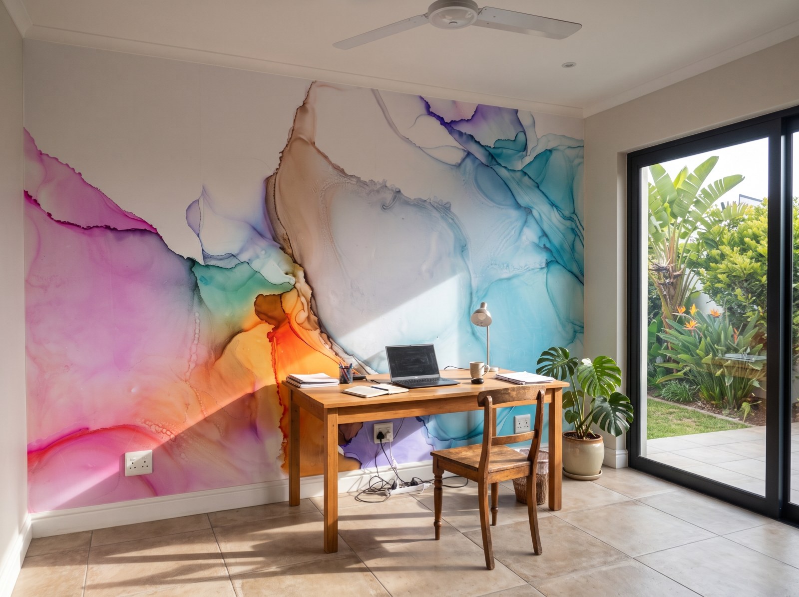 Mural Colour ink 3 Wallpaper and Wall Murals South Africa Mural Colour ink shown in a bedroom