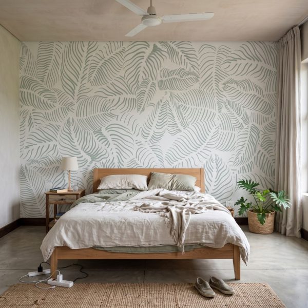 Mural Sage veins on white