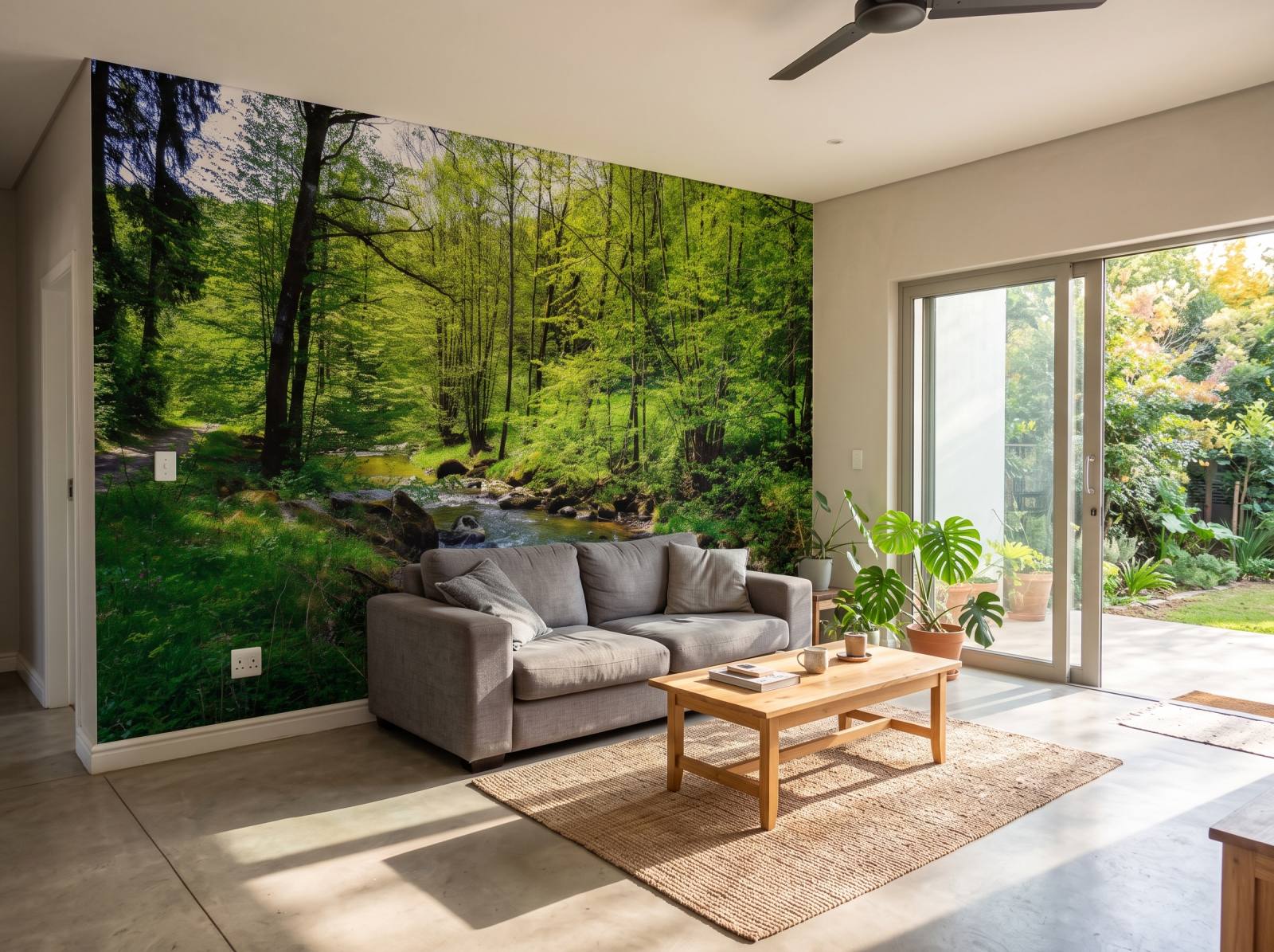 Mural Crystal Streams 1 Wallpaper and Wall Murals South Africa Mural Crystal Streams shown in a living room
