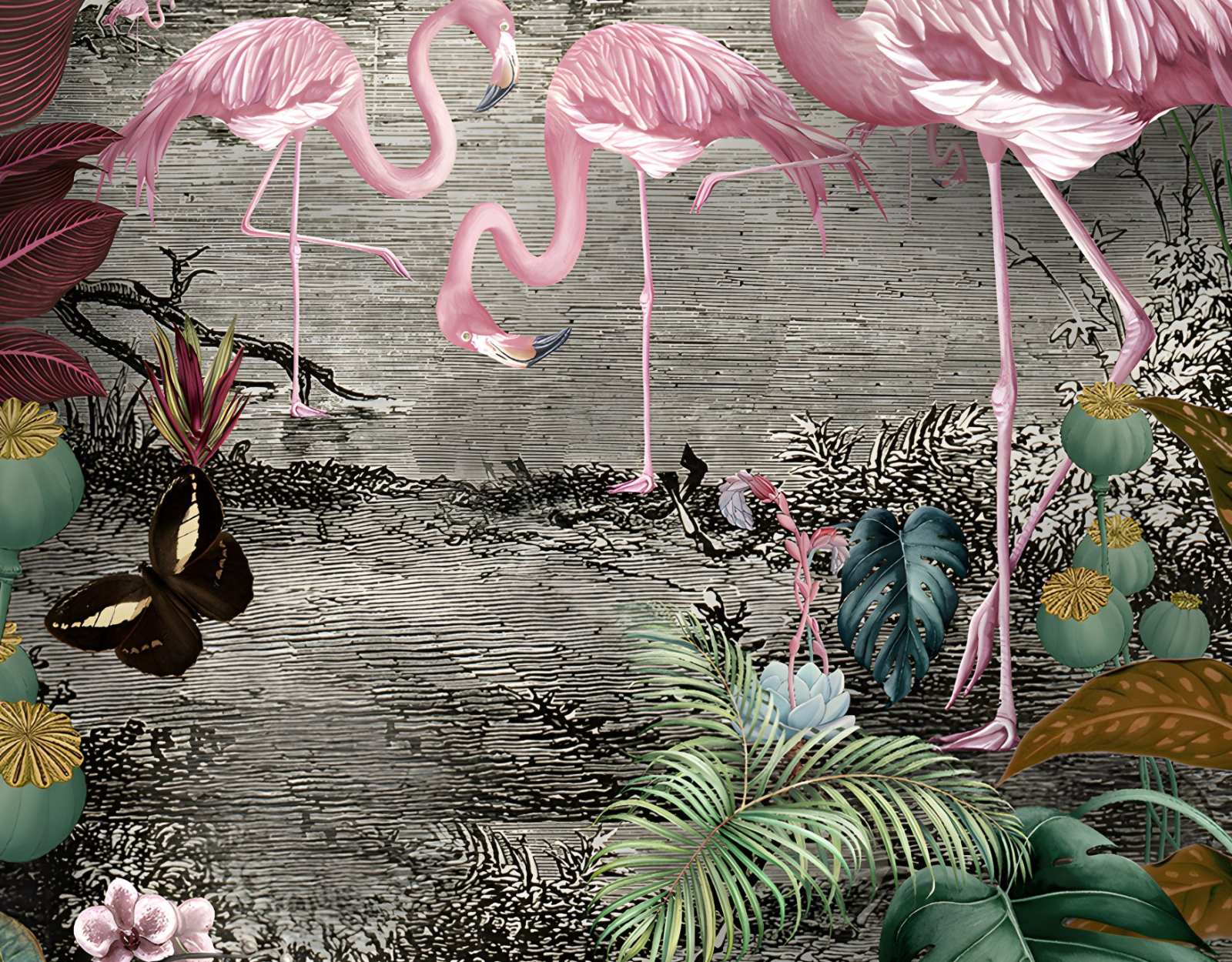 Mural Flawing Fare 4 Wallpaper and Wall Murals South Africa Mural Flawing Fare close-up showing texture and colour