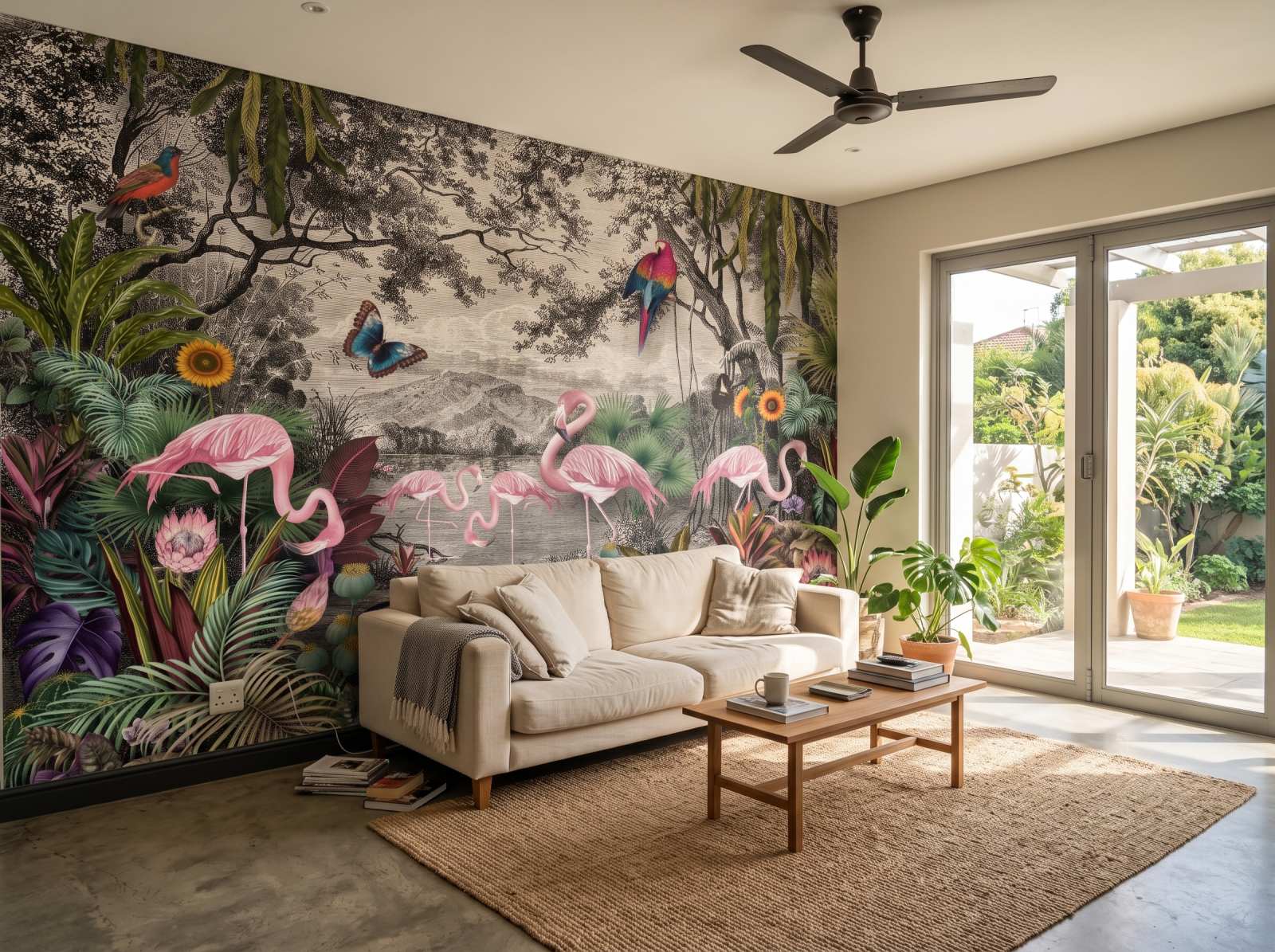Mural Flawing Fare 1 Wallpaper and Wall Murals South Africa Mural Flawing Fare shown in a living room