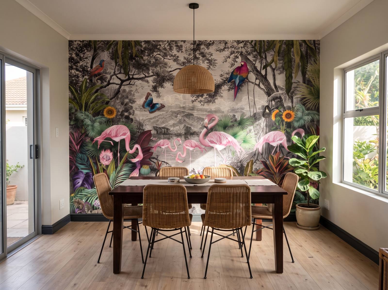 Mural Flawing Fare 3 Wallpaper and Wall Murals South Africa Mural Flawing Fare shown in a dining room