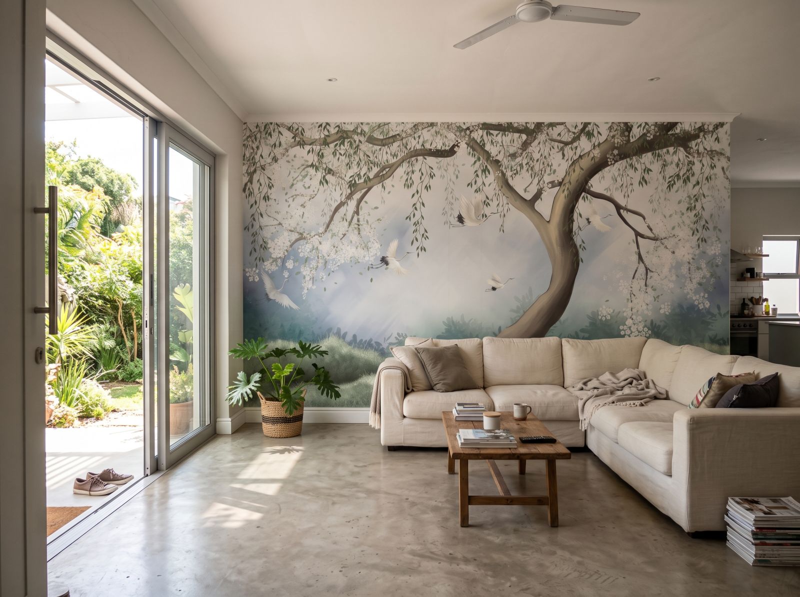 Mural Redemption Village 1 Wallpaper and Wall Murals South Africa Mural Redemption Village shown in a living room