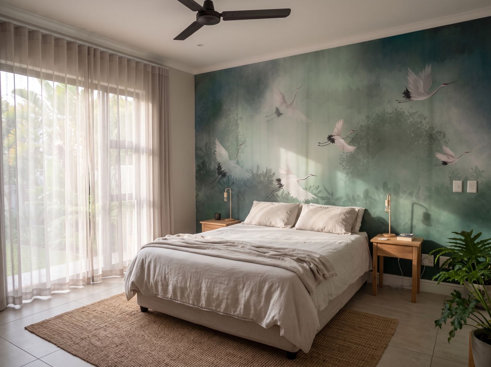Mural Migration 3 Wallpaper and Wall Murals South Africa Mural Migration shown in a bedroom