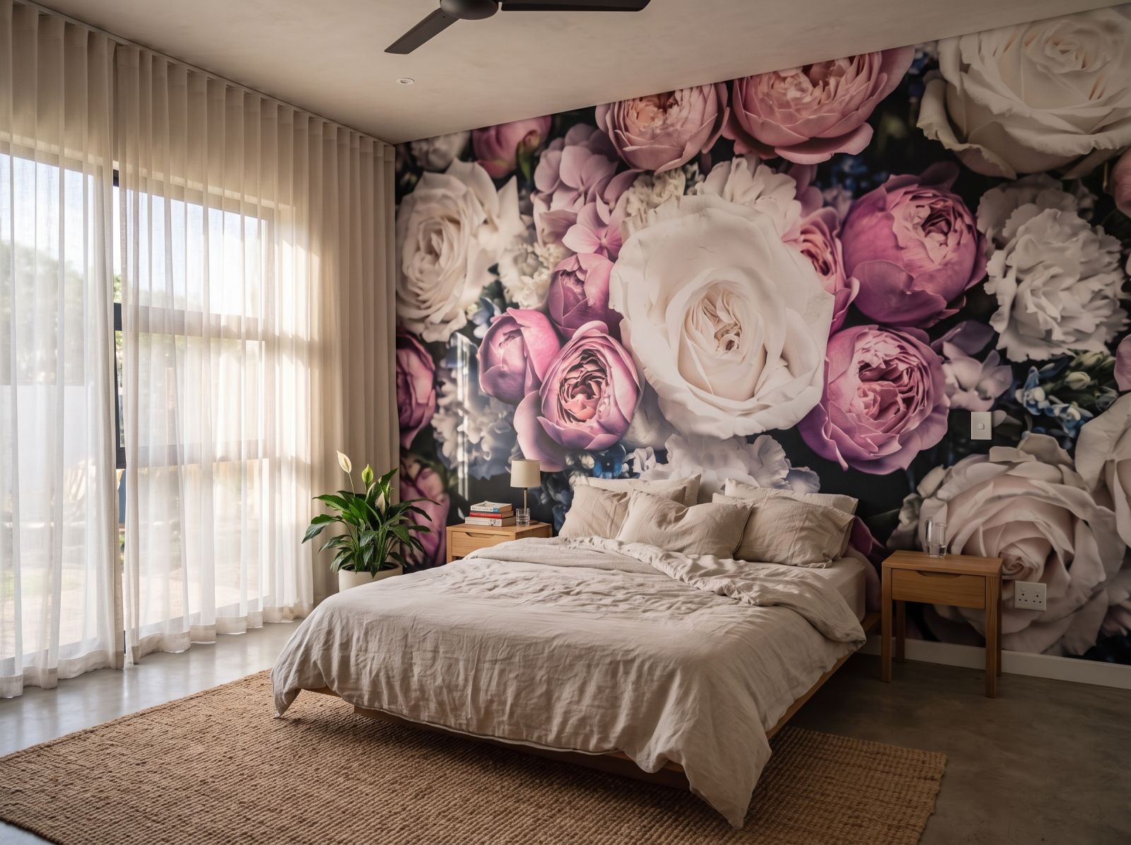 Mural Amber 1 Wallpaper and Wall Murals South Africa Mural Amber shown in a bedroom