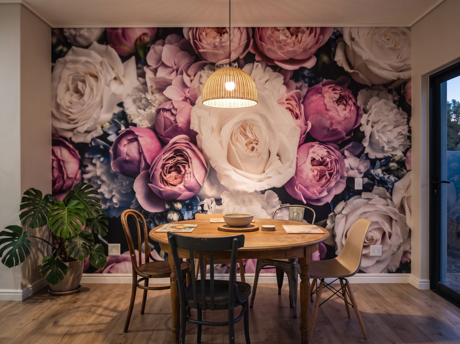 Mural Amber 3 Wallpaper and Wall Murals South Africa Mural Amber shown in a dining room