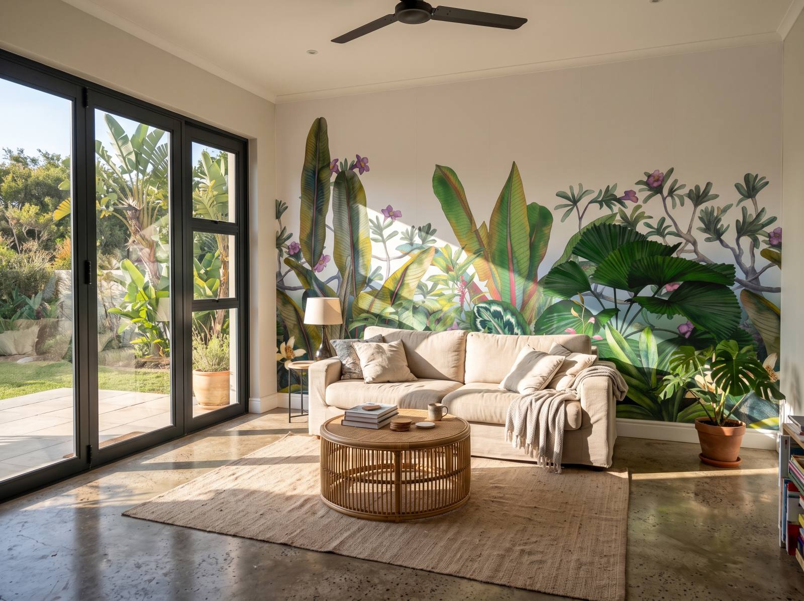 Mural Banana Surprise 1 Wallpaper and Wall Murals South Africa Mural Banana Surprise shown in a living room