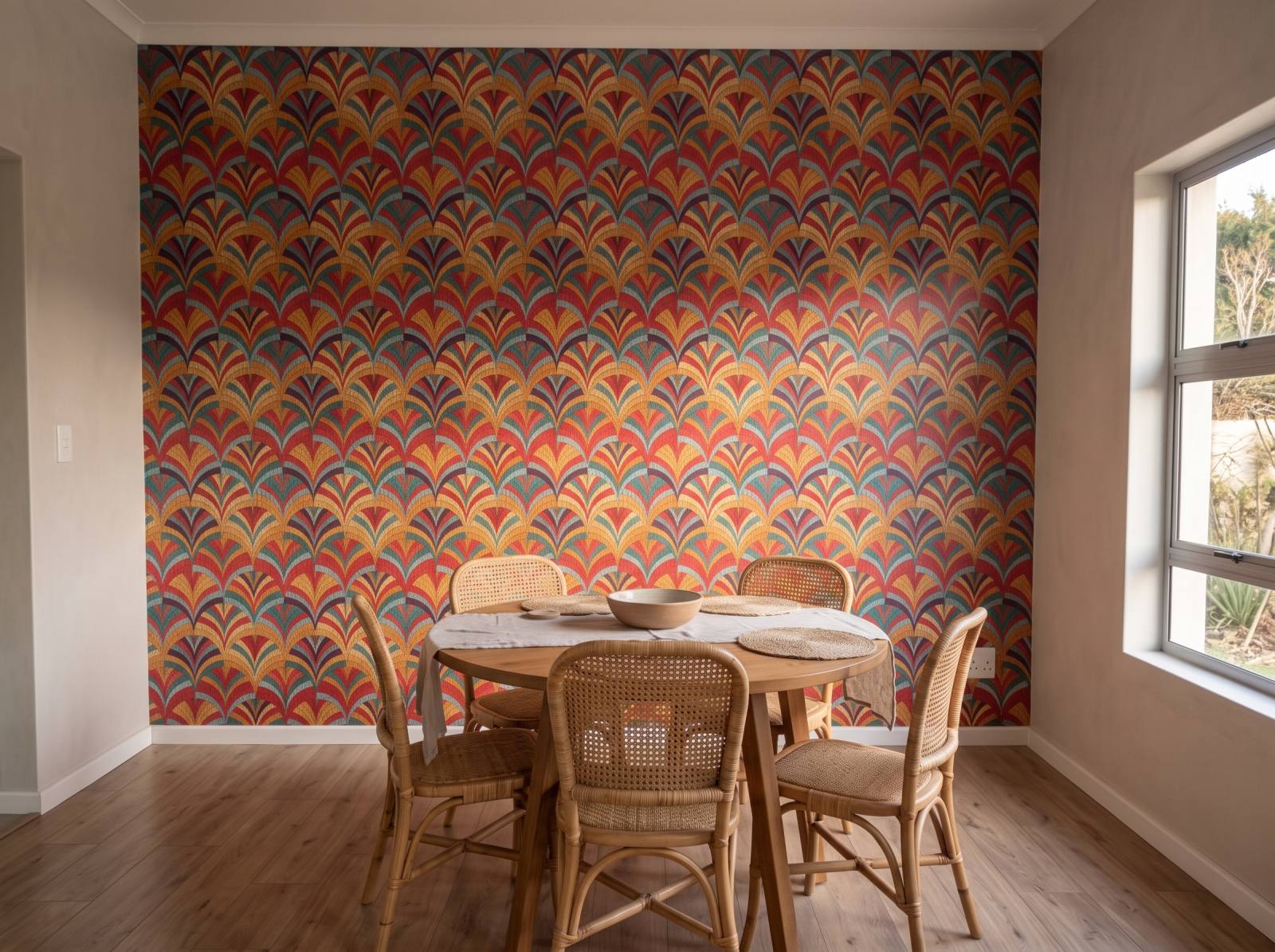 Intle Rich Weave Wallpaper 3 Wallpaper and Wall Murals South Africa Intle Rich Weave Wallpaper shown in a dining room