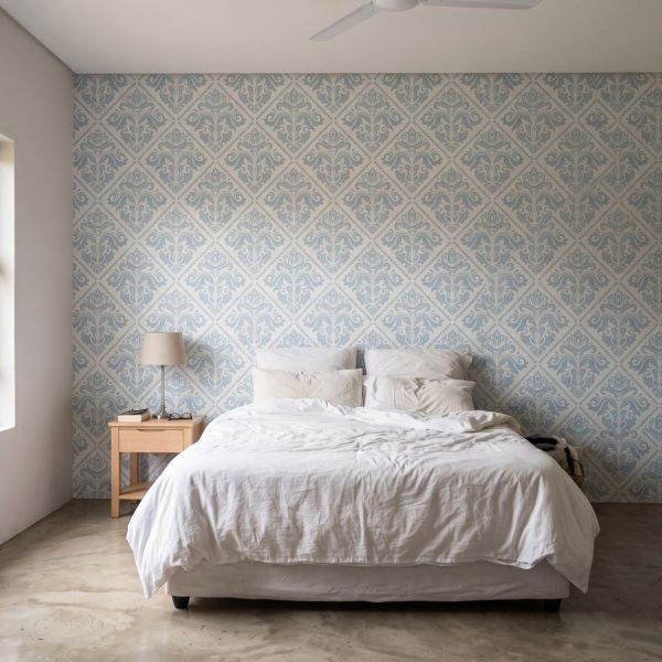 Majestic King Wallpaper shown in a bedroom