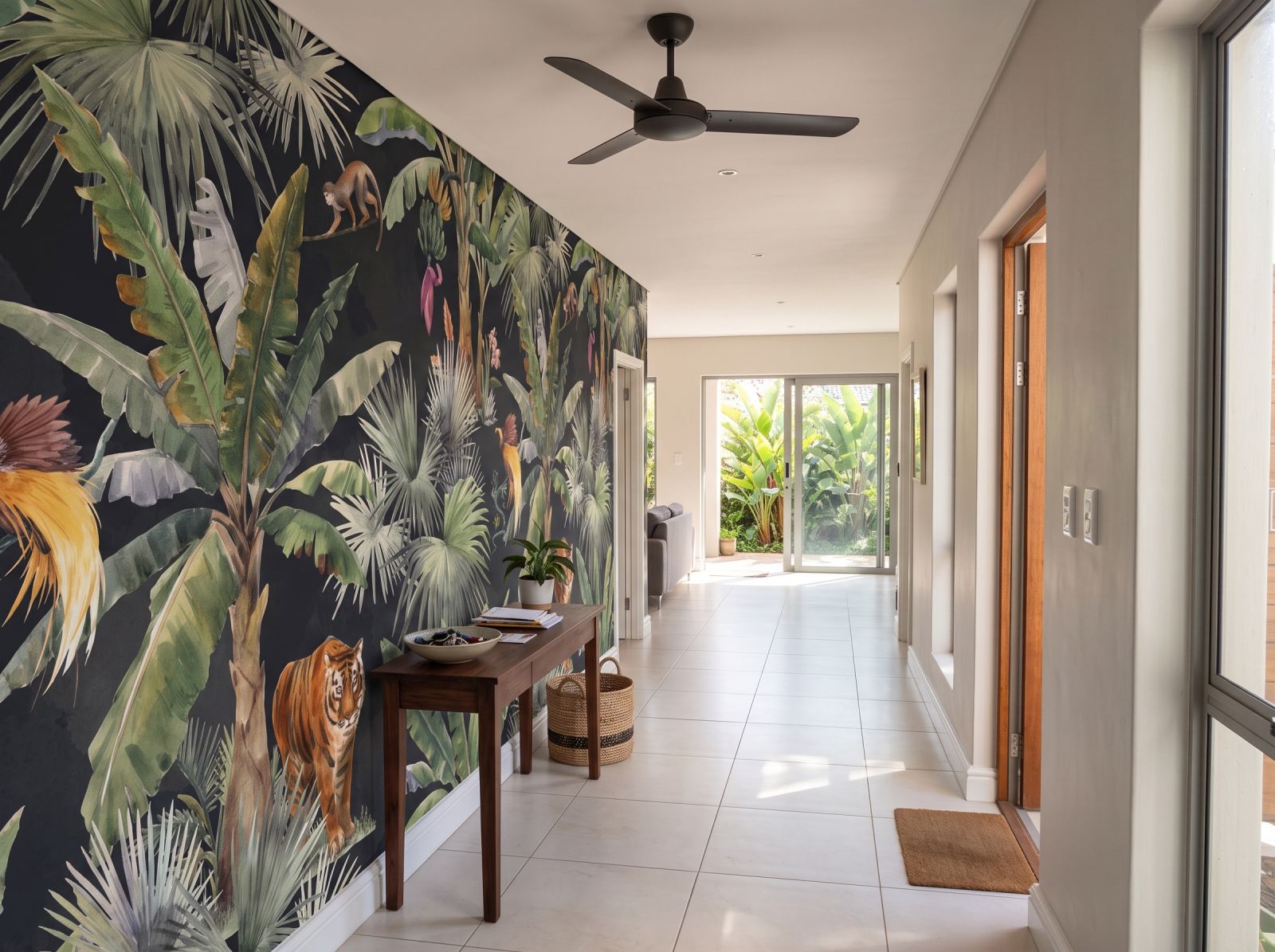 Mural Jungle King 3 Wallpaper and Wall Murals South Africa Mural Jungle King shown in a bedroom