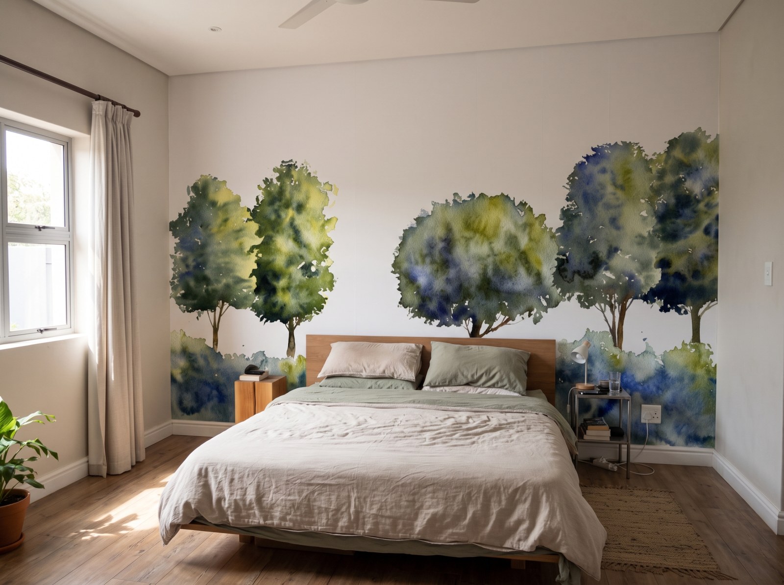 Mural Atkinson Forest 3 Wallpaper and Wall Murals South Africa Mural Atkinson Forest shown in a bedroom