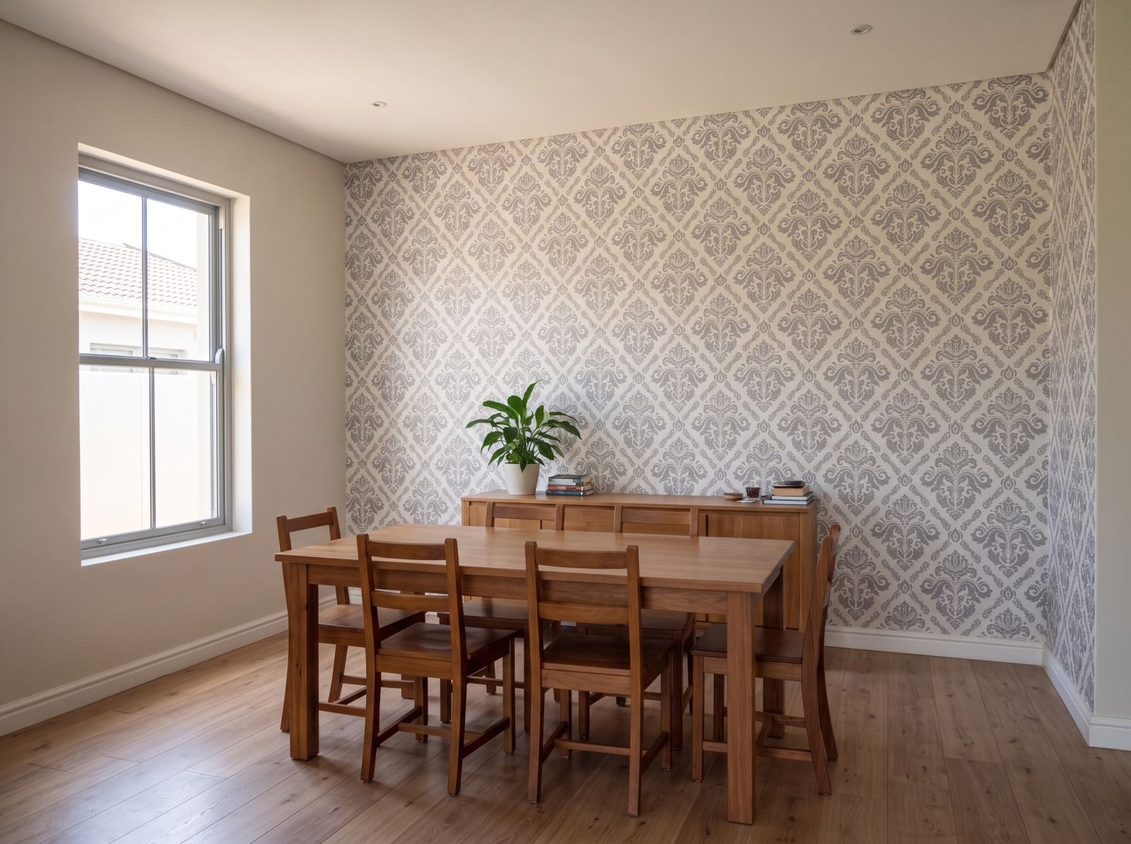 Crowned Stately Wallpaper 3 Wallpaper and Wall Murals South Africa Crowned Stately Wallpaper shown in a dining room