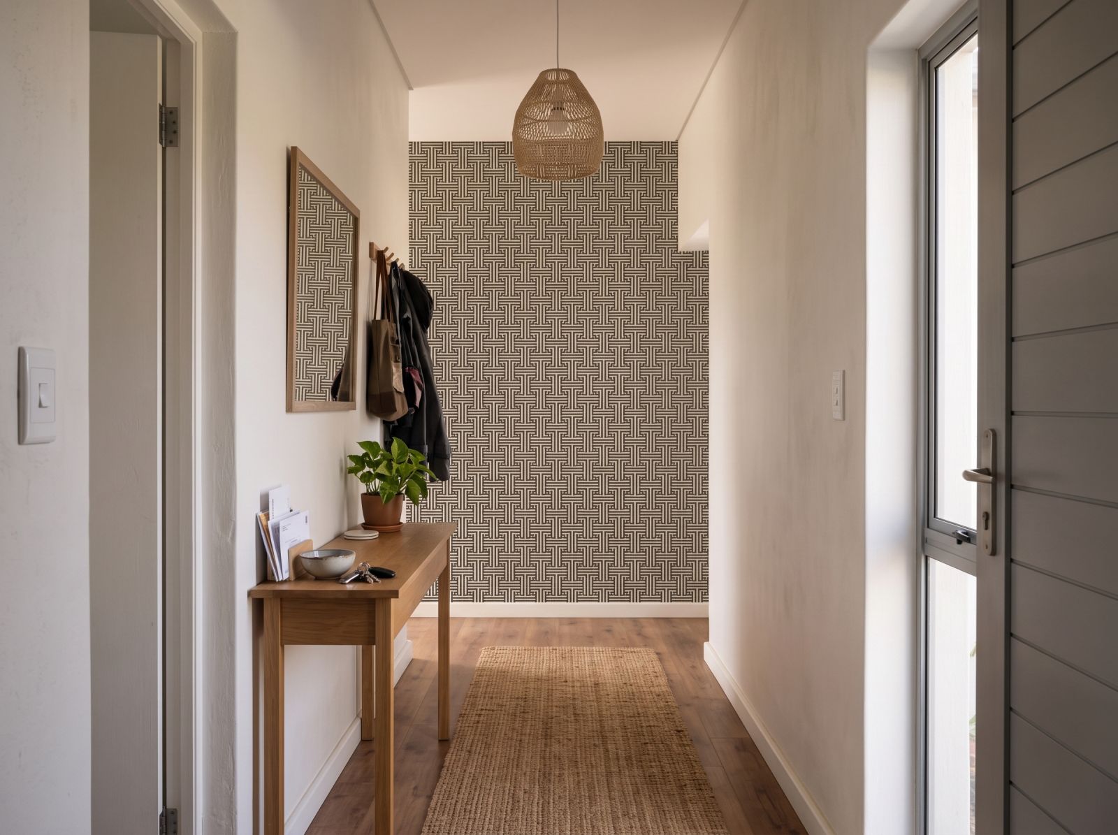 Mazed Out Wallpaper 3 Wallpaper and Wall Murals South Africa Mazed Out Wallpaper shown in a hallway