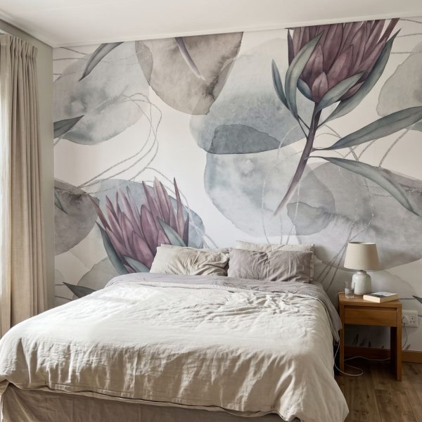 Mural Watercolour Protea