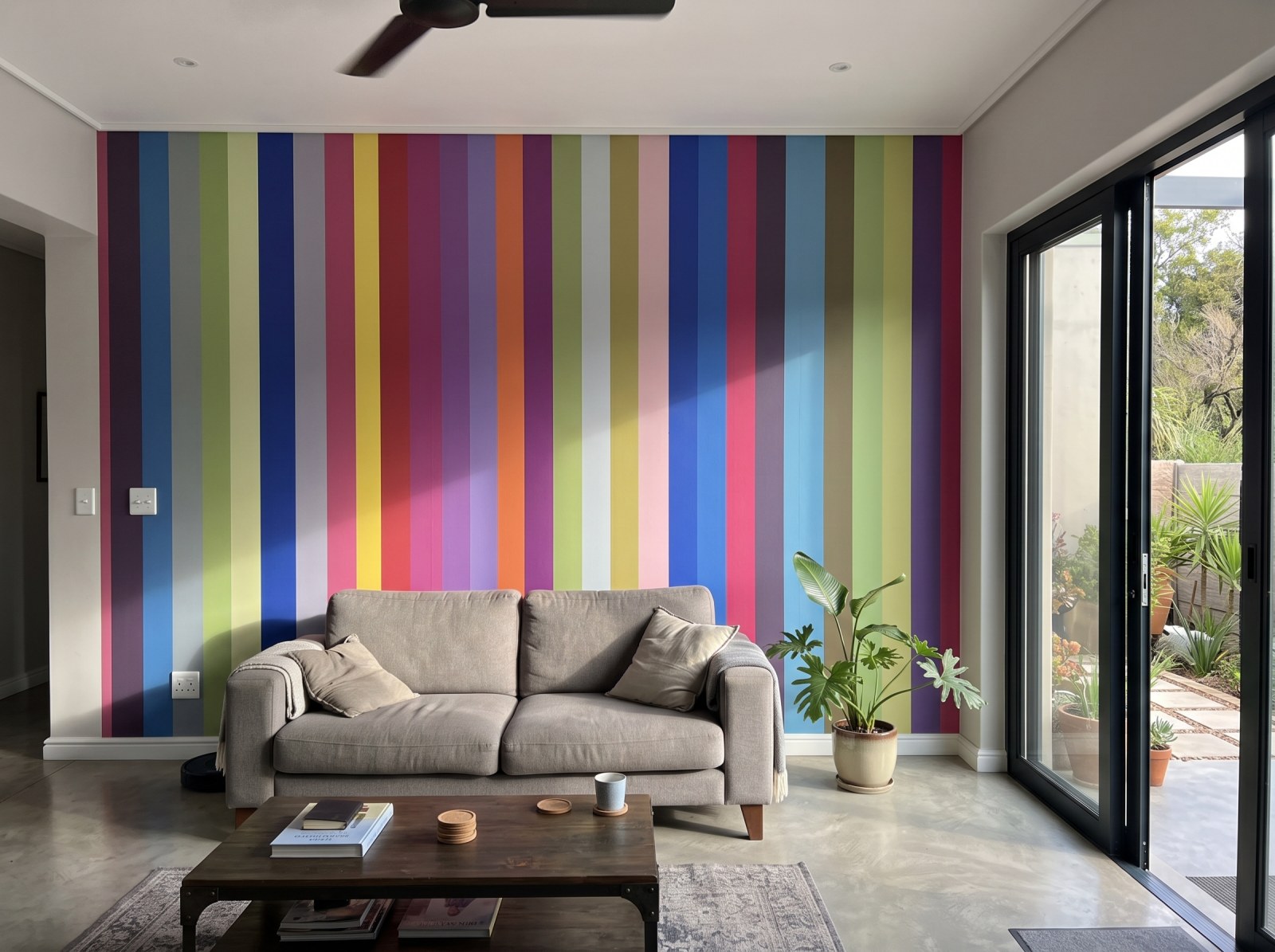 Mural Regal Stripes 1 Wallpaper and Wall Murals South Africa Mural Regal Stripes shown in a living room