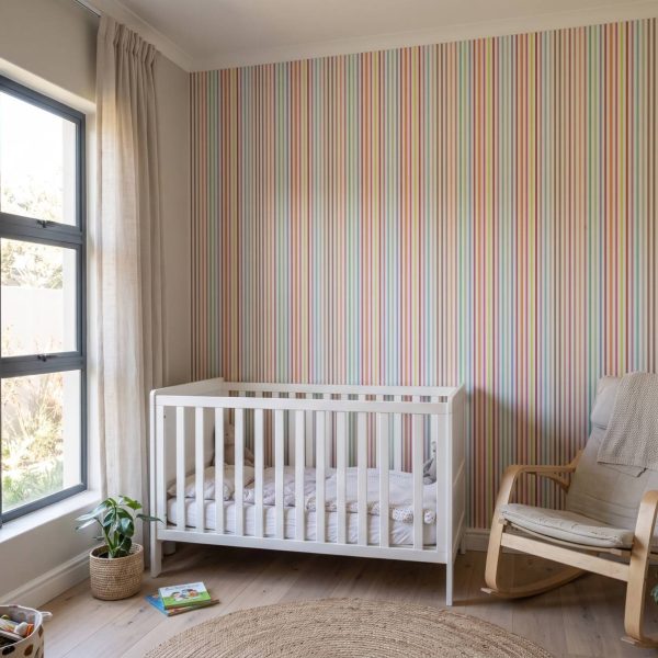 Ribbon Stripes Wallpaper