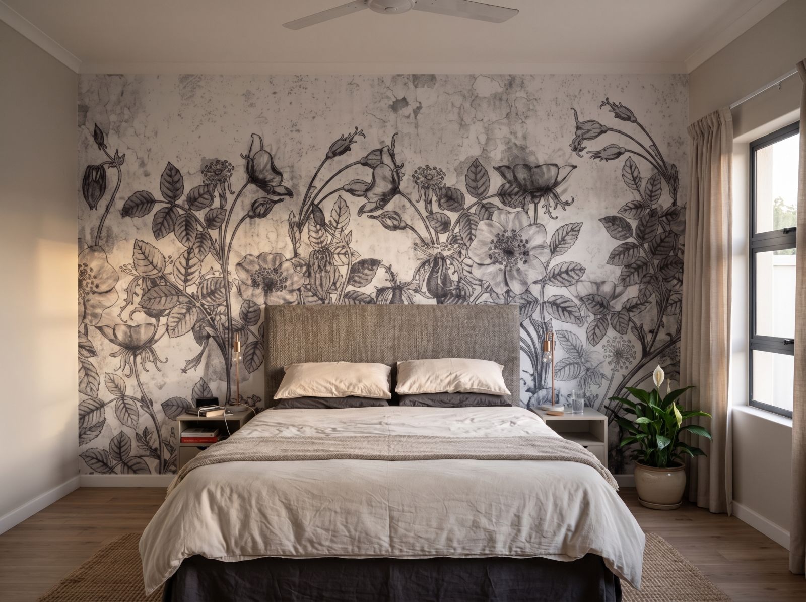 Mural Washed Vieja 3 Wallpaper and Wall Murals South Africa Mural Washed Vieja shown in a bedroom