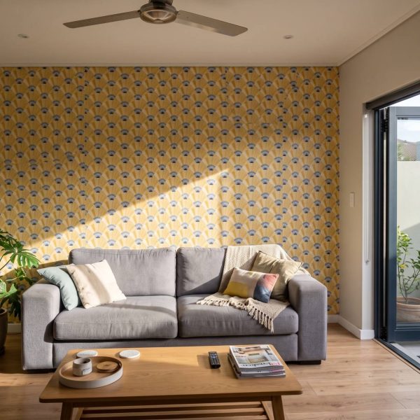 Ilanga Yellow Weave Wallpaper