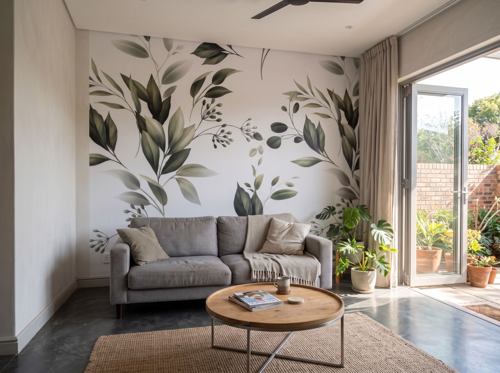 Mural Evergreen Fade 3 Wallpaper and Wall Murals South Africa Mural Evergreen Fade shown in a living room